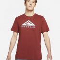 חולצת T נייק לגברים Nike Trail Dri-Fit T-shirt - בורדו