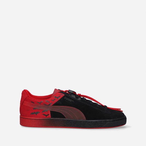 נעלי סניקרס פומה לגברים PUMA Batman Suede Classic - אדום שחור