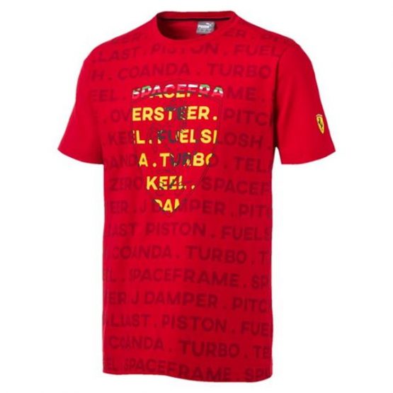 חולצת טי שירט פומה לגברים PUMA SF BIG SHIELD TEE - אדום