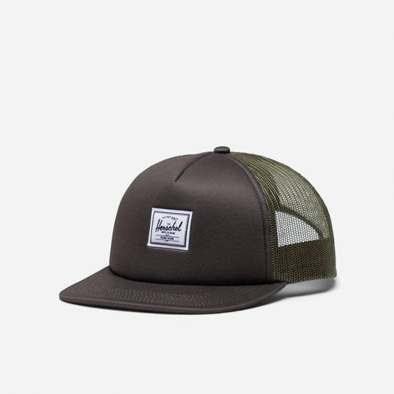 כובע Herschel לגברים Herschel Whaler Mesh Classic Logo - חום