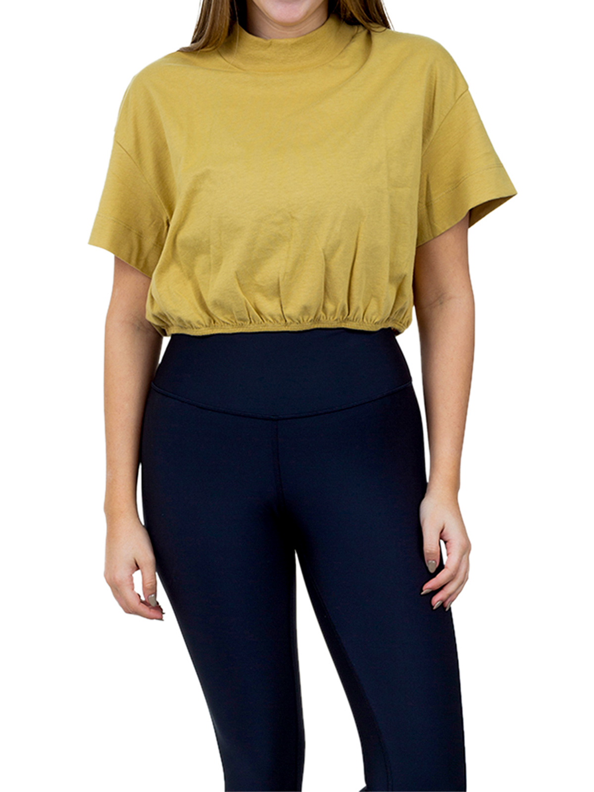 NWT Alo Kick It Crop Tee Sz M Aloyoga Kick It Crop Tee Black XS