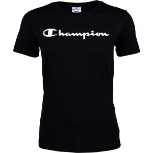 חולצת טי שירט צ'מפיון לנשים Champion CREWNECK TEE - שחור