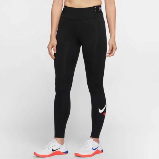 טייץ נייק לנשים Nike TIGHTS ONE ICON CLASH - שחור