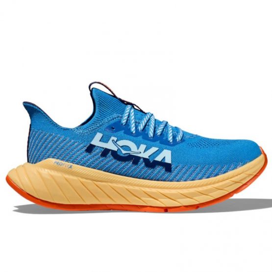 נעלי ריצה הוקה לגברים Hoka One One  Carbon X 3 - כחול/כתום