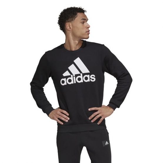 סווטשירט אדידס לגברים Adidas BIG LOGO SWEATSHIRT - שחור