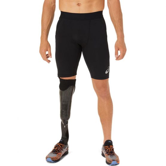 טייץ אסיקס לגברים Asics FujiTrail Sprinter - שחור
