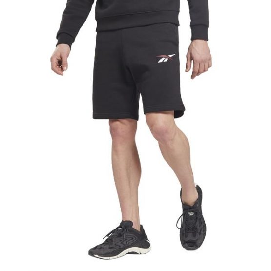 מכנס ברמודה ריבוק לגברים Reebok TE VECTOR FLEECE SH - שחור