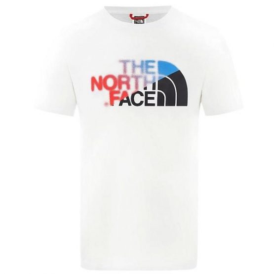 חולצת טי שירט דה נורת פיס לגברים The North Face Blurr Dome - לבן