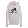 סווטשירט אדידס לנשים Adidas RELAXED LOGO HOODIE - ורוד