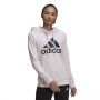 סווטשירט אדידס לנשים Adidas RELAXED LOGO HOODIE - ורוד