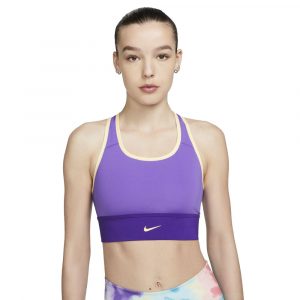 טופ וחולצת קרופ נייק לנשים Nike Swoosh Long Line - סגול