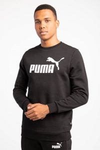 סווטשירט פומה לגברים PUMA Big Logo Crew - שחור