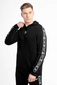 סווטשירט ריבוק לגברים Reebok Identity Tape Sweatshirt - שחור