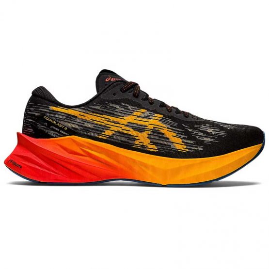 נעלי ריצה אסיקס לגברים Asics Novablast 3 - שחור/כתום
