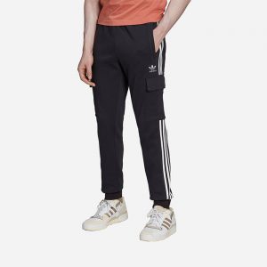 מכנסיים ארוכים אדידס לגברים Adidas Originals 3 Stripes Cargo - שחור