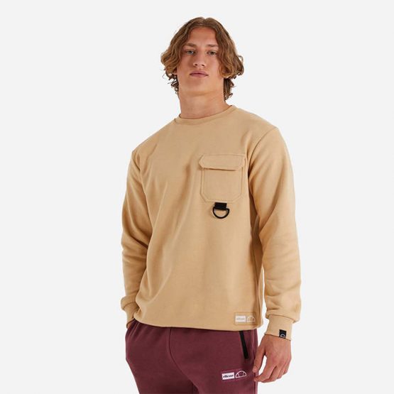 בגד אלסה לגברים Ellesse Lhotse Sweatshirt - בז'