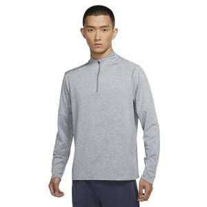 חולצת אימון נייק לגברים Nike Dri-FIT Elet Half Zip - אפור בהיר