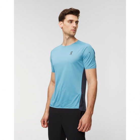 חולצת טי שירט און לגברים On Running Performance - כחול