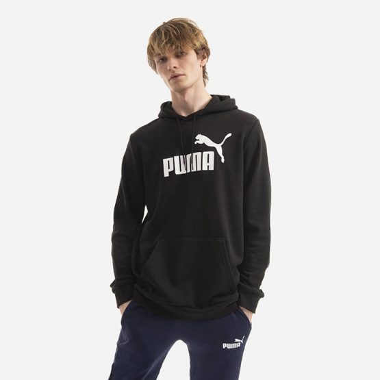 סווטשירט פומה לגברים PUMA ESS Big Logo - שחור