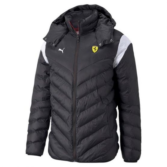 ג'קט ומעיל פומה לגברים PUMA FERRARI RACE T7 ECOLITE - שחור