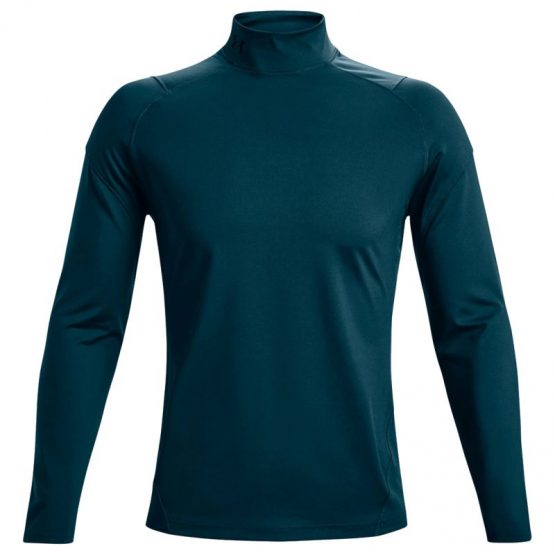 חולצת אימון אנדר ארמור לגברים Under Armour Armor ColdGear Rush Mock - ירוק