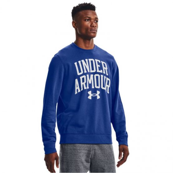 סווטשירט אנדר ארמור לגברים Under Armour Armor Rival Terry Crew - כחול