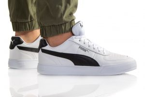 נעלי סניקרס פומה לגברים PUMA CAVEN - לבן/שחור