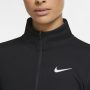 ג'קט ומעיל נייק לנשים Nike Elet Half Zip Running Top - שחור
