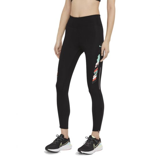 טייץ נייק לנשים Nike Epic Fast Tights 7-8 Tokyo - שחור