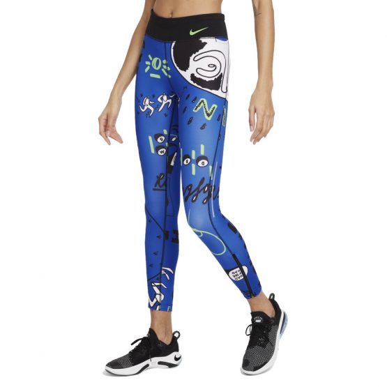 טייץ נייק לנשים Nike Epic Faster Hackney 7-8 - כחול