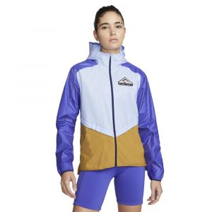 ג'קט ומעיל נייק לנשים Nike Shield Trail Jacket - תכלת/צהוב