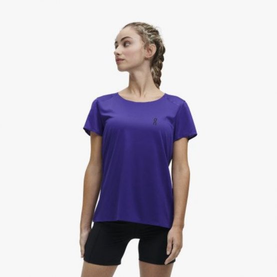 חולצת טי שירט און לנשים On Running Performance - כחול