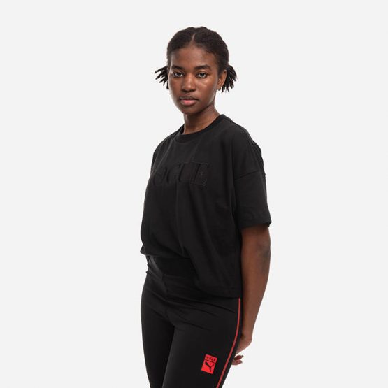 חולצת טי שירט פומה לנשים PUMA Vogue Graphic Tee - שחור