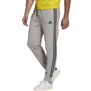 מכנסיים ארוכים אדידס לגברים Adidas Essentials Tapered Cuff - אפור בהיר