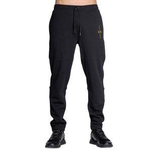 מכנסיים ארוכים ארמאני לגברים EA7 Emporio Armani PANTALONE - שחור.