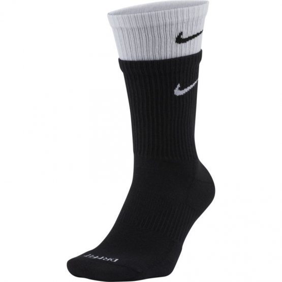גרב נייק לגברים Nike Everyday Plus 1 pair - שחור/לבן