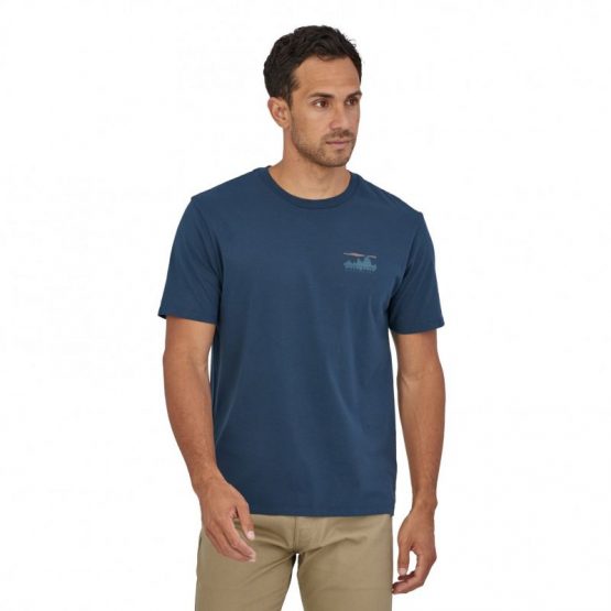 חולצת טי שירט פטגוניה לגברים Patagonia Skyline Organic T-Shirt - כחול נייבי