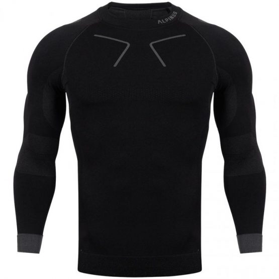 חולצת אימון alpinus לגברים alpinus Tactical Base Layer Thermoactive - שחור