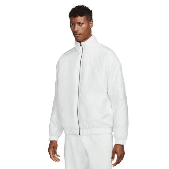 ג'קט ומעיל נייק לגברים Nike Lab Satin Bomber Jacket - לבן