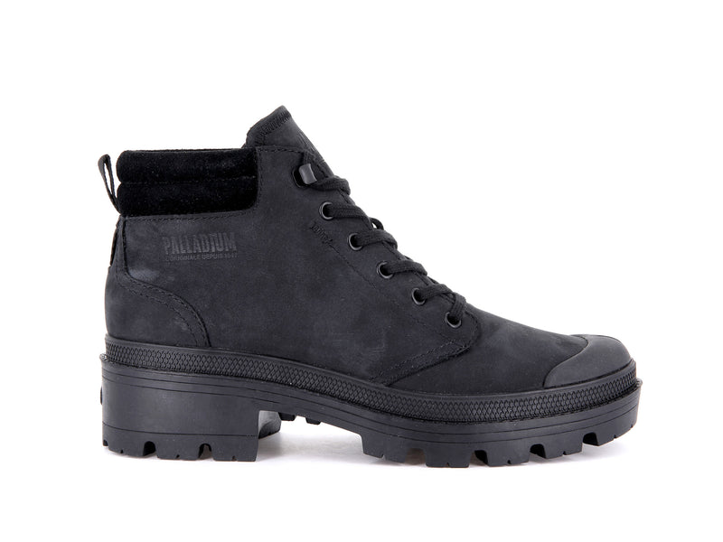 Palladium Pallabase Lo Cuff Boots - Women's Canvas Boots With Rubber Toe & Chunky Sole - View #5