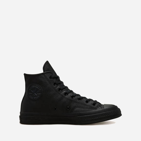 נעלי סניקרס קונברס לגברים Converse Chuck 70 Tonal Leather - שחור