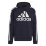 סווטשירט אדידס לגברים Adidas BIG LOGO HOODIE - שחור