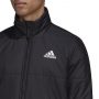 ג'קט ומעיל אדידס לגברים Adidas Basic 3 Stripes Insulated Jacket - שחור