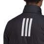 ג'קט ומעיל אדידס לגברים Adidas Basic 3 Stripes Insulated Jacket - שחור