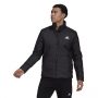 ג'קט ומעיל אדידס לגברים Adidas Basic 3 Stripes Insulated Jacket - שחור