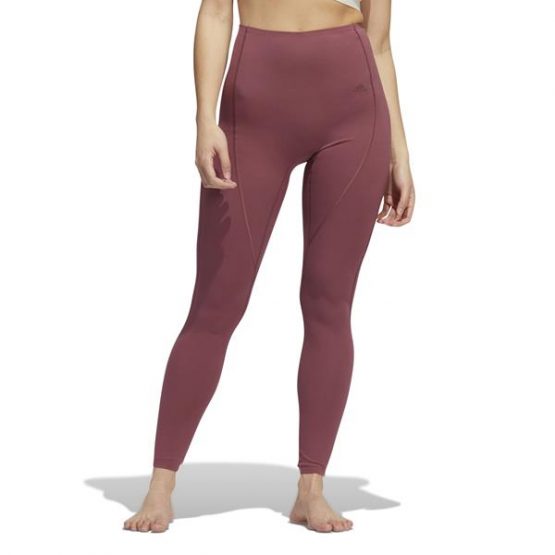 מכנסיים ארוכים אדידס לנשים Adidas YOGA 7/8 TIGHTS - בורדו/ורוד
