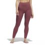 מכנסיים ארוכים אדידס לנשים Adidas YOGA 7/8 TIGHTS - בורדו/ורוד