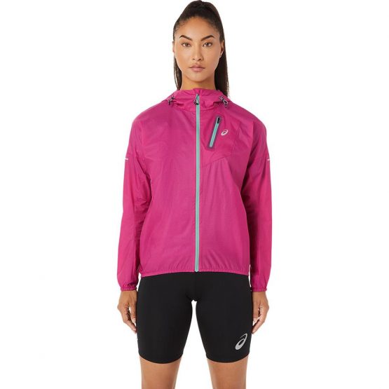 ספורט חורף  אסיקס לנשים Asics FujiTrail Jacket - ורוד