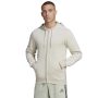 סווטשירט אדידס לגברים Adidas Fullzip Hoody - בז'