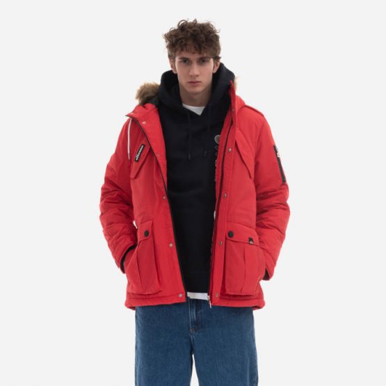 ג'קט ומעיל אלסה לגברים Ellesse Blizzard Parka Jacket - אדום